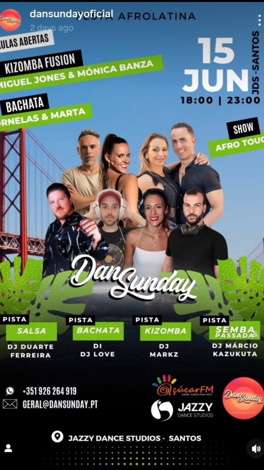 ✨ Definitivamente quando dançamos a nossa alegria sem contagia! ✨

Assim é que vivemos momentos inesquecíveis — com música boa, dança animada e uma energia que só quem esteve presente sentiu! 🔥💃🕺

@dansundayoficial e o sítio onde cada sorriso, cada passo de dança e cada batida marca esse encontro especial.

Vemo-nos neste domingo, mais uma sessão de boa energia especialmente para ti! 💛

🎉 
Porque quando a alma dança, o coração agradece. 🎶
.
.
.
.

#VenhamCelebrar #FestaComAmor #CulturaPopular #DançaÉVida #AlegriaQueContagia #MúsicaBoa #Celebração #Tradição #Movimento #SorrisosQueFicam #energiaboa
